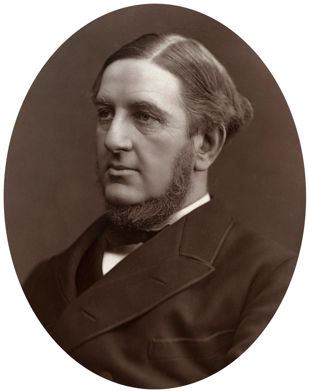 Sir William Vernon Harcourt QC, MP, professor i internasjonal rett ved Cambridge University, 1877. av Lock and Whitfield