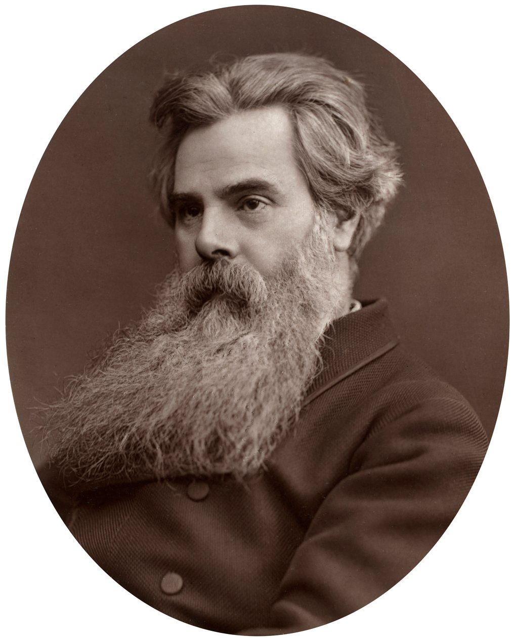 Thomas Woolner, RA, professor i skulptur ved Royal Academy, 1877. av Lock and Whitfield