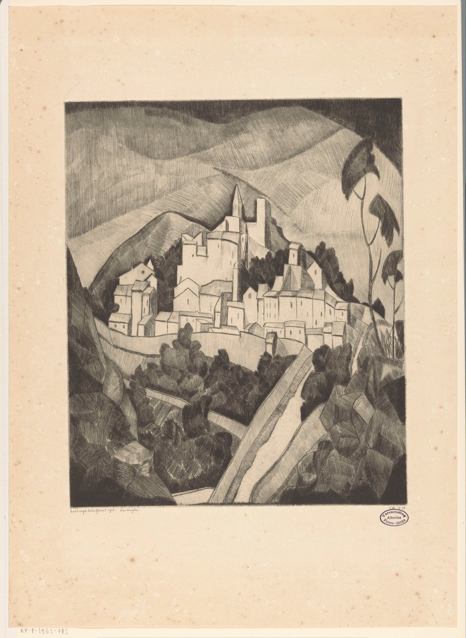 Les Angles I (original tittel på objekt) av Lodewijk Schelfhout (signed by artist)