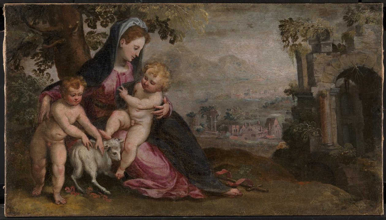 Maria med Jesus og Johannes av Lodewijk Toeput
