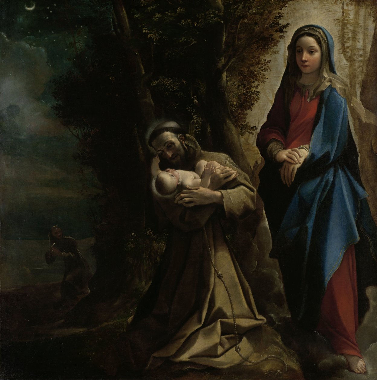 Visjonen til den hellige Frans av Assisi, 1585 av Lodovico Carracci