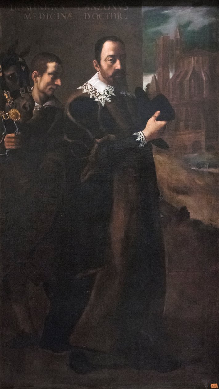 Portrett av Domenico Lanzoni (olje på lerret) av Lodovico (attr. to) Carracci