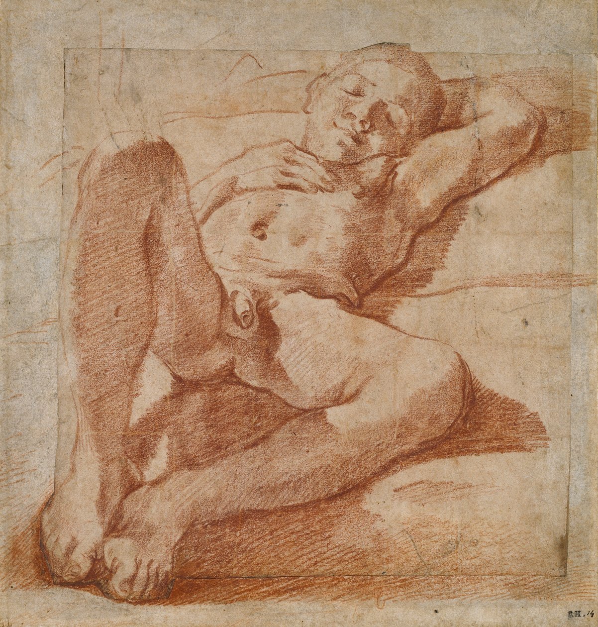 Studie av en naken gutt, 1575-1619 av Lodovico Carracci