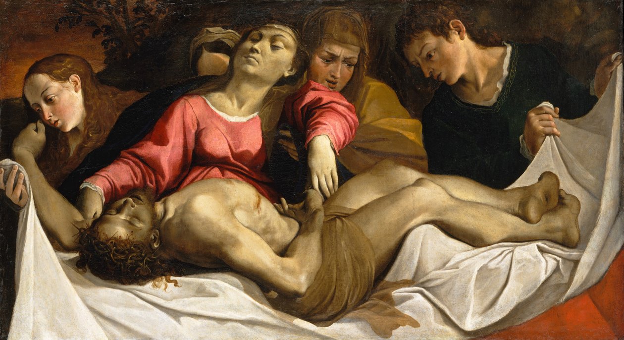 Klagesangen, ca. 1582. av Lodovico Carracci