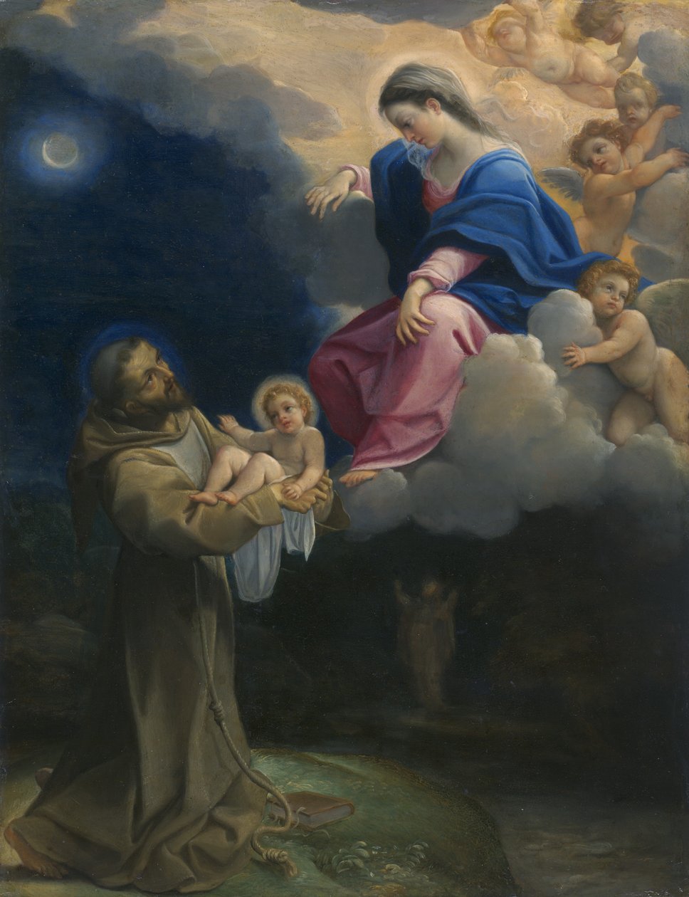 The Vision of Saint Francis, ca. 1602 av Lodovico Carracci