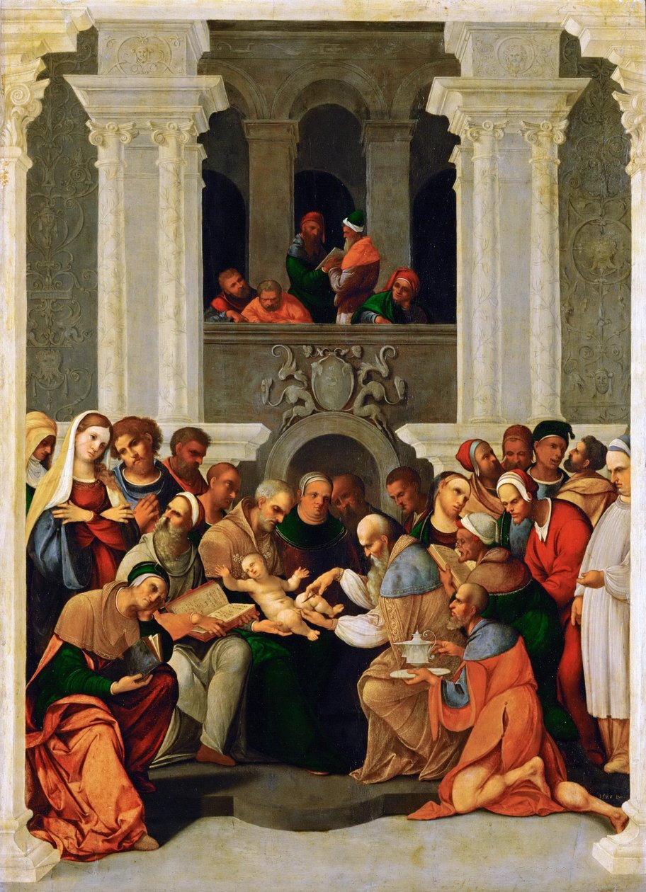 Renaissance: The Circumcision of Christ - Die Beschneidung Christi av Mazzolino, Ludovico (1480-1528) av Lodovico Mazzolino