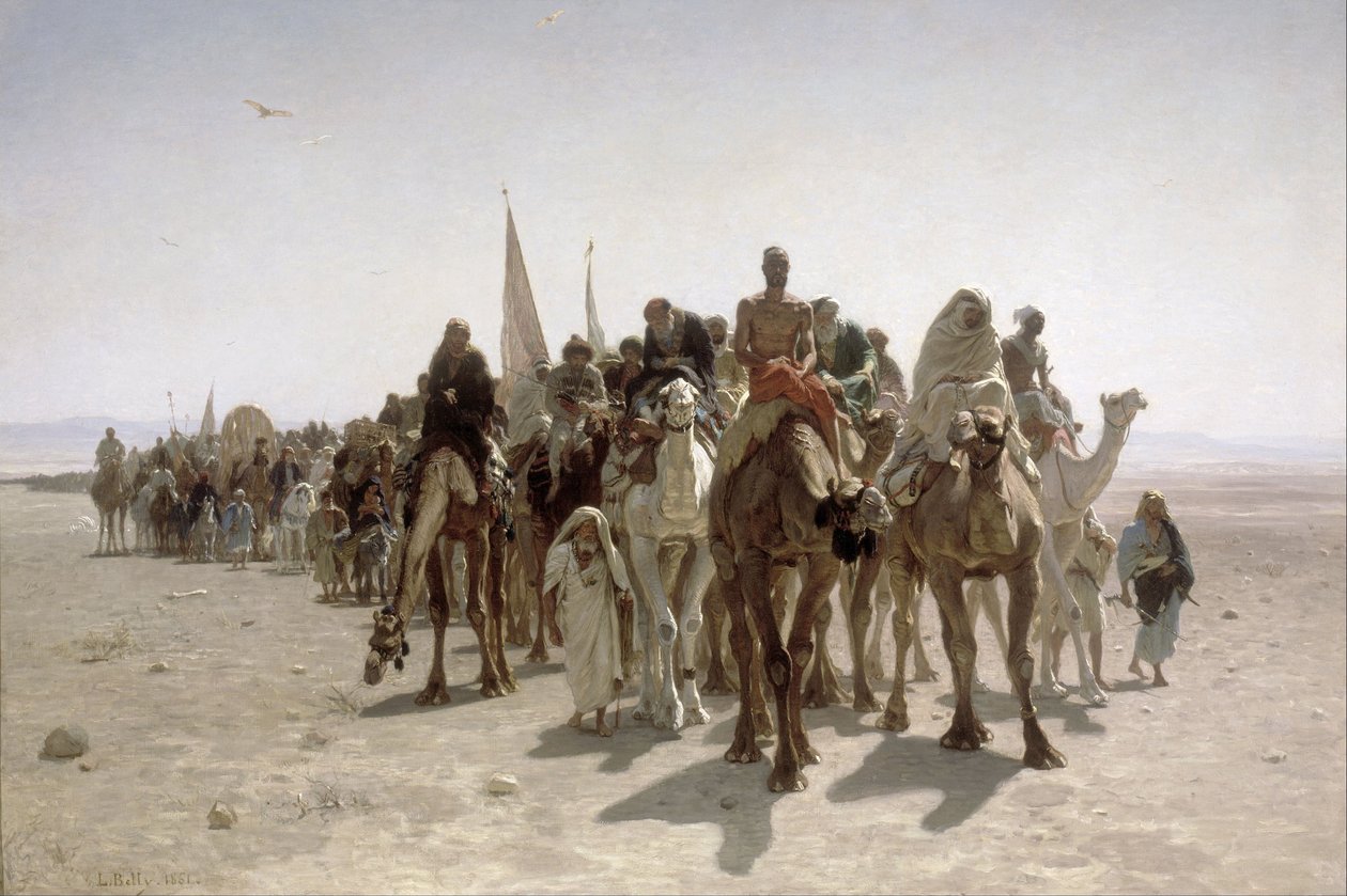 Pilegrimer drar til Mekka av Léon Belly