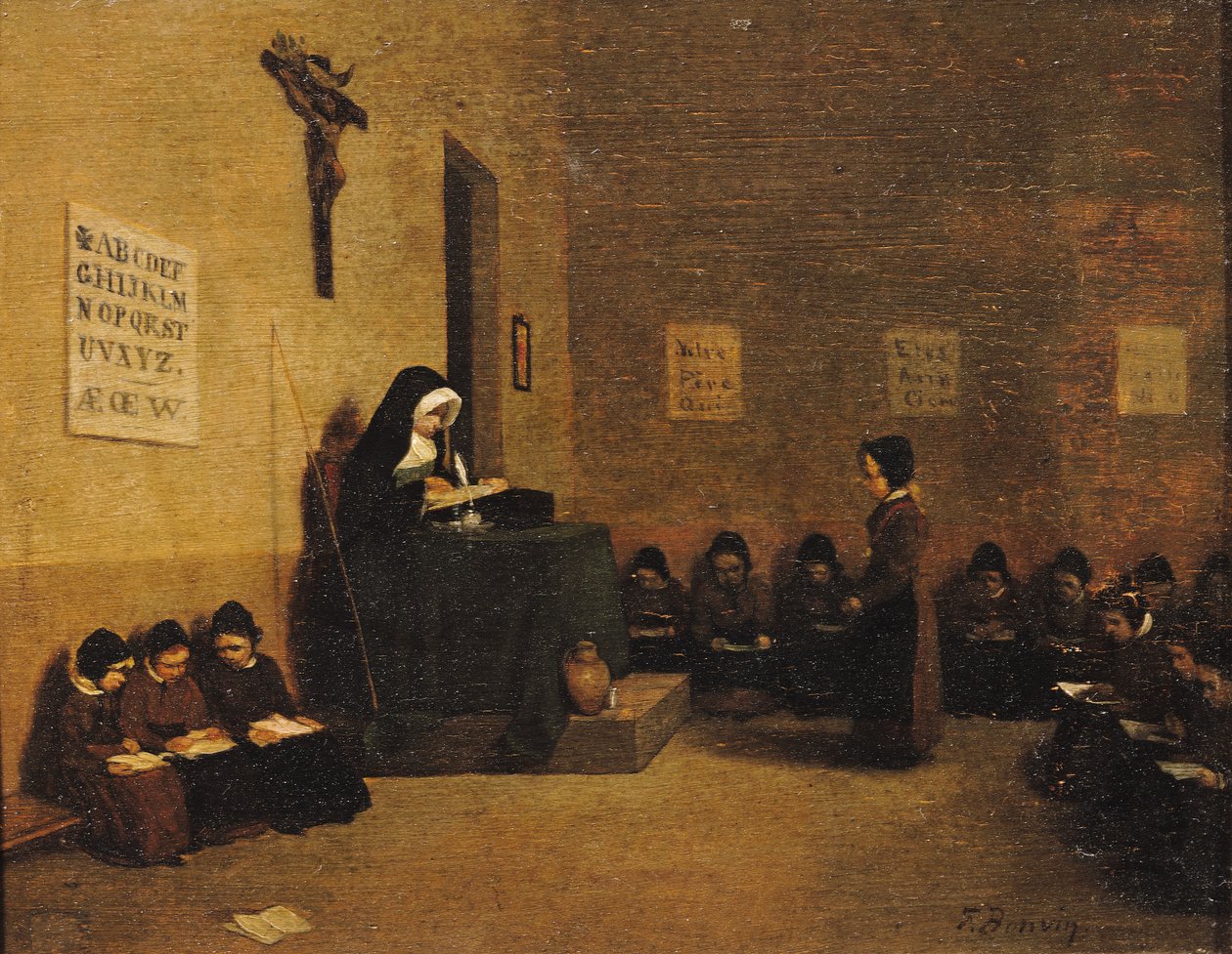 Skolefruen av Léon Bonvin