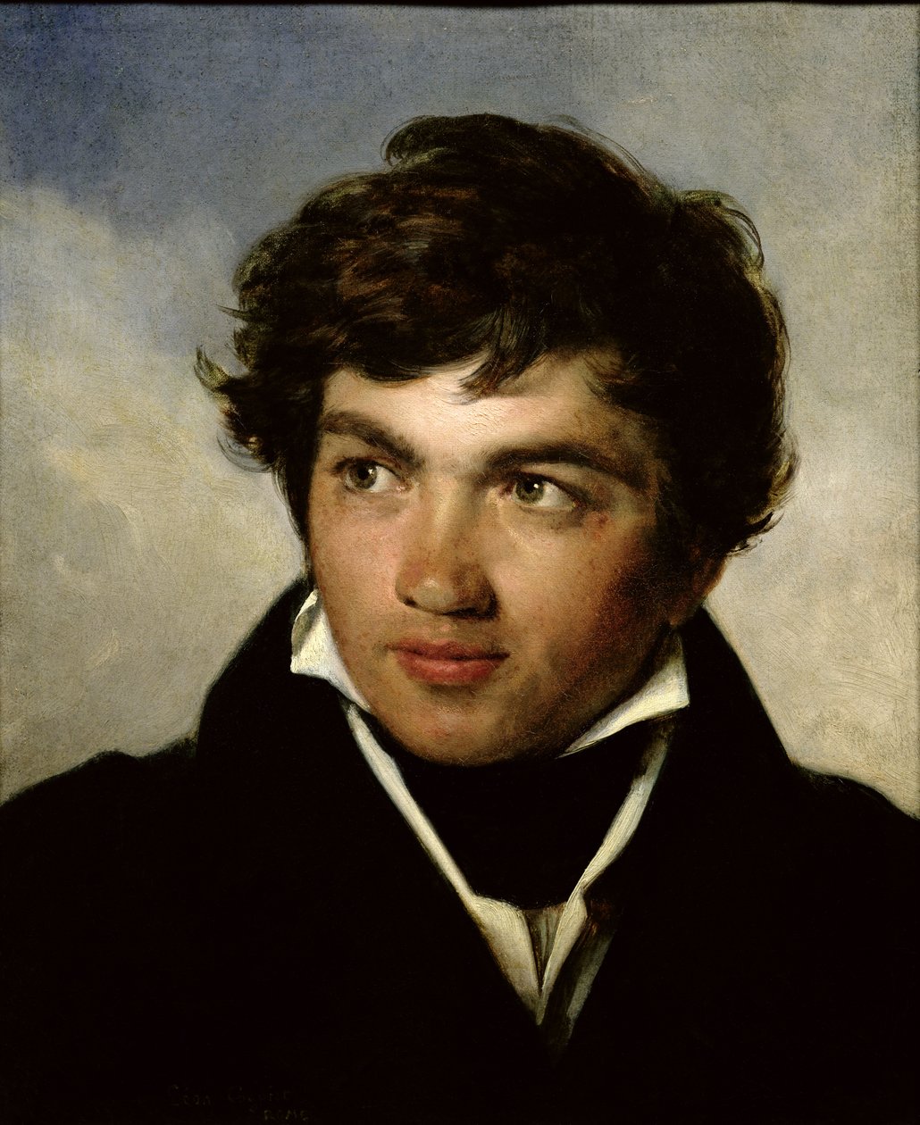 Portrett av Achille-Etna Michallon (1796-1822) ca. 1818-19 av Léon Cogniet