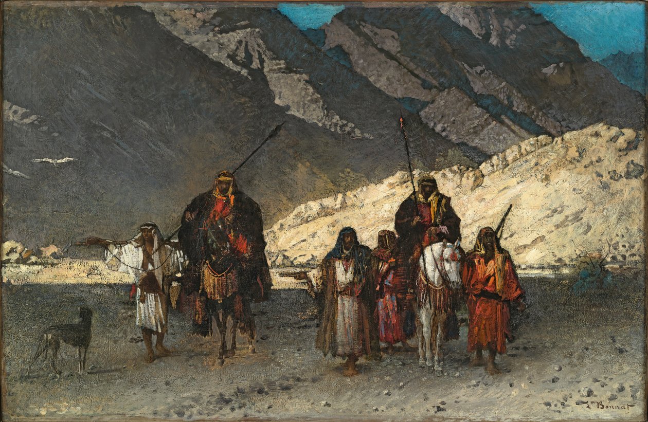 Arabiske sjeiker i fjellene av Léon Bonnat