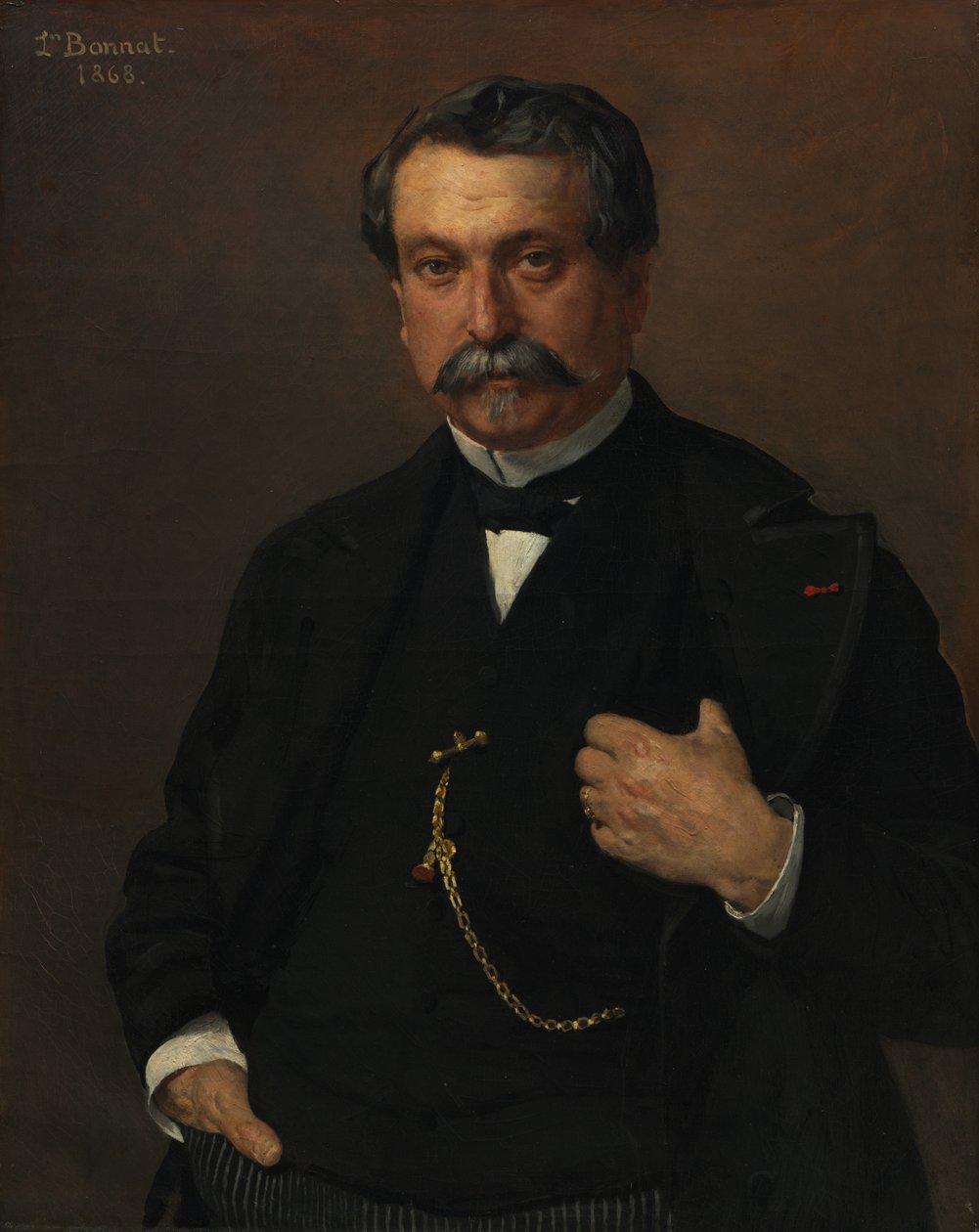 Portrett av en mann av Léon Bonnat