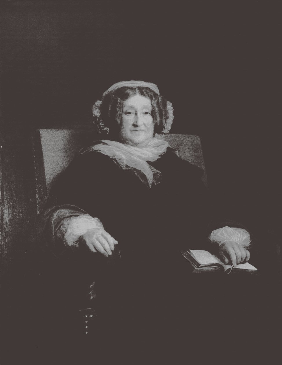 Portrett av Madame Clicquot, mellom 1851 og 1860 av Léon Cogniet