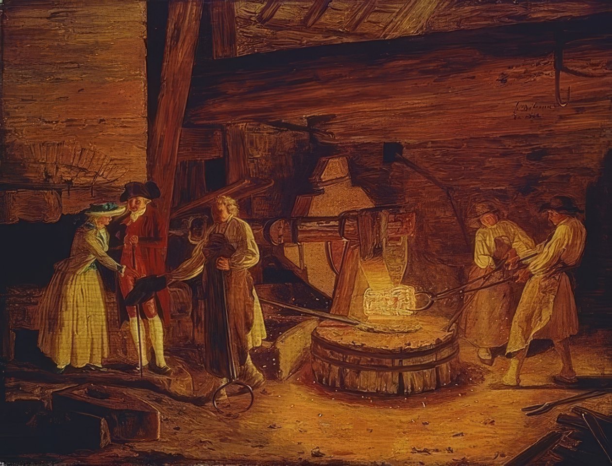 Old Forge av Léonard Defrance