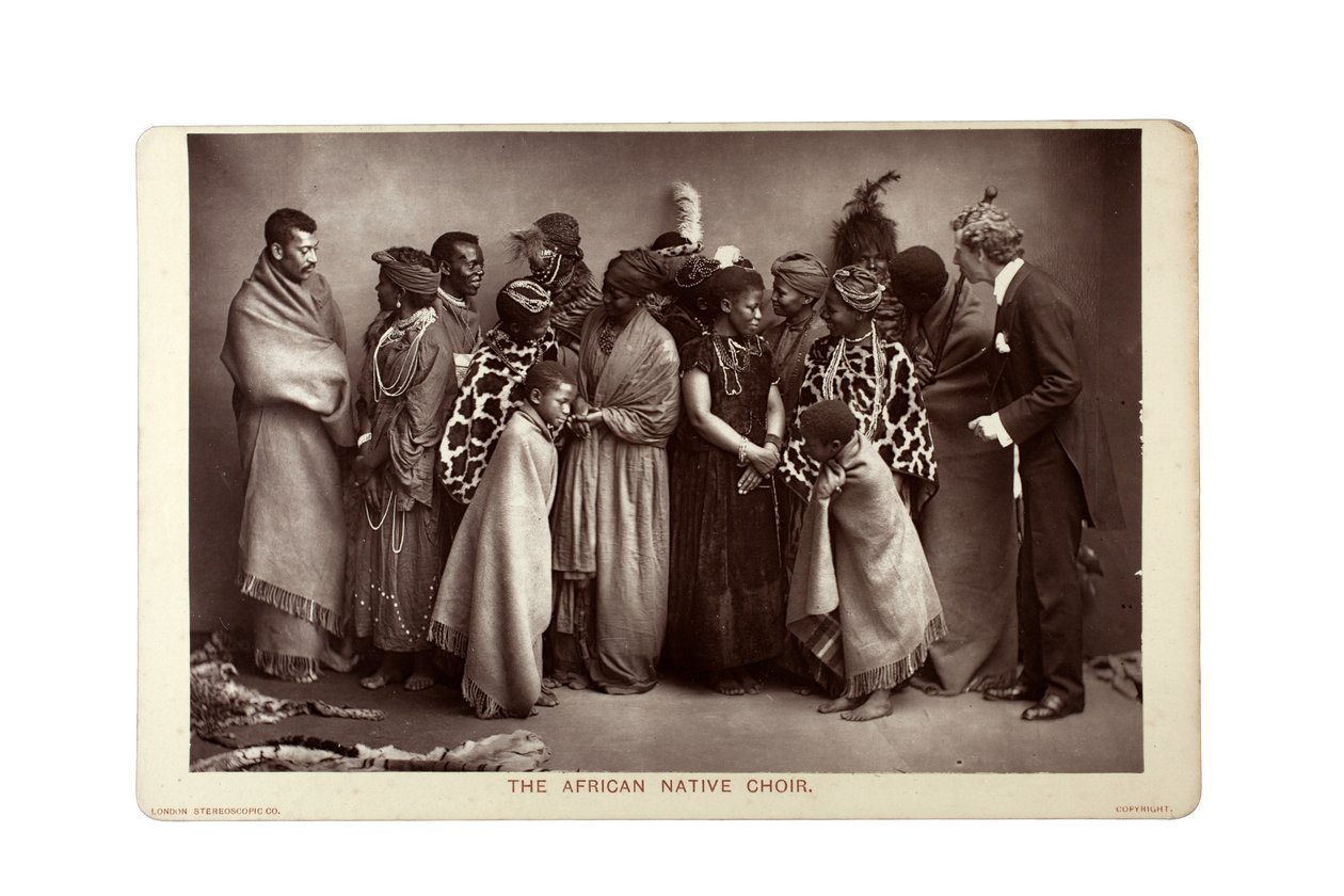 The African Native Choir, London, ca. 1892 (karbontrykk) av London Stereoscopic Company