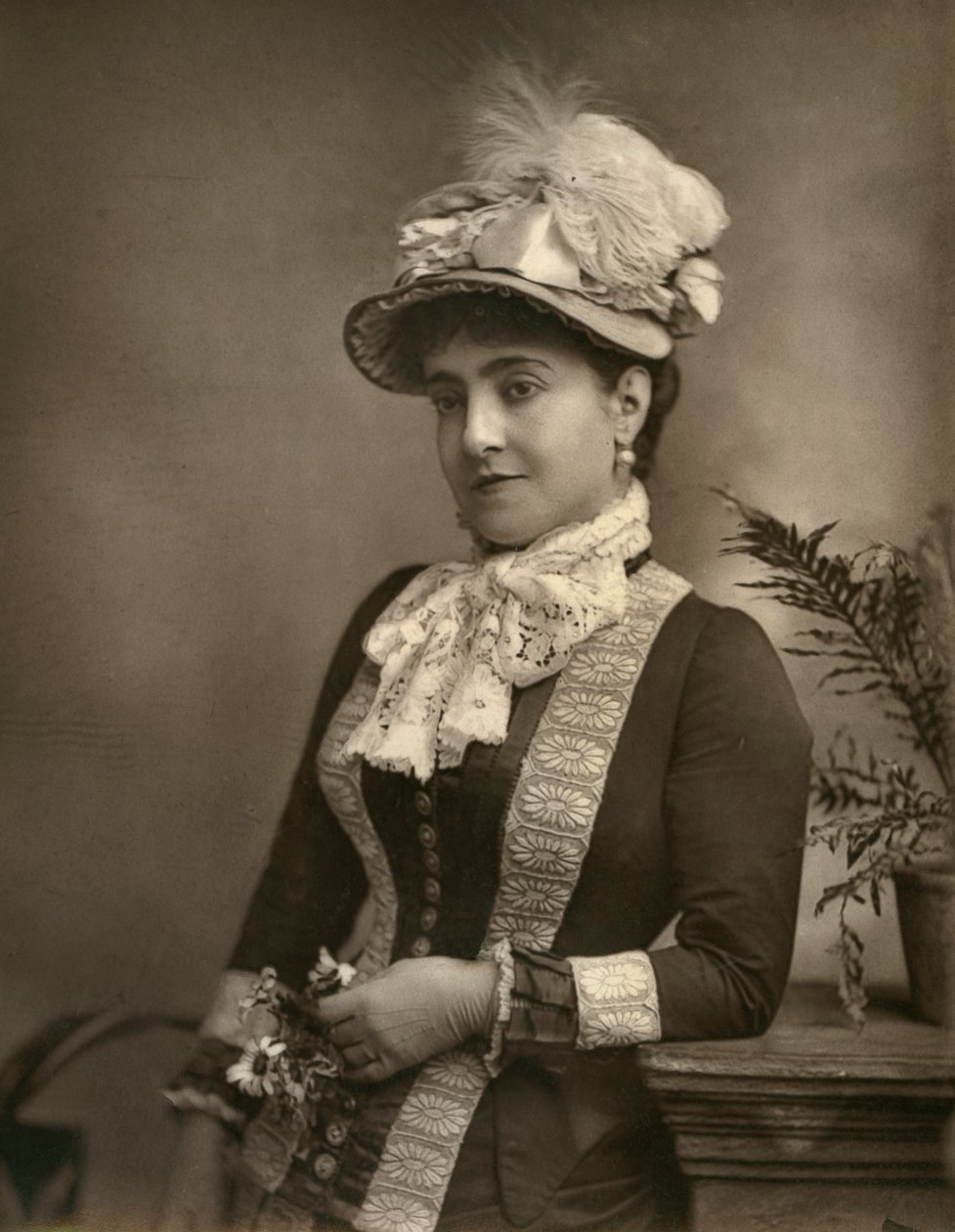 Adelina Patti, italiensk operadiva, 1882. av London Stereoscopic and Photographic Co