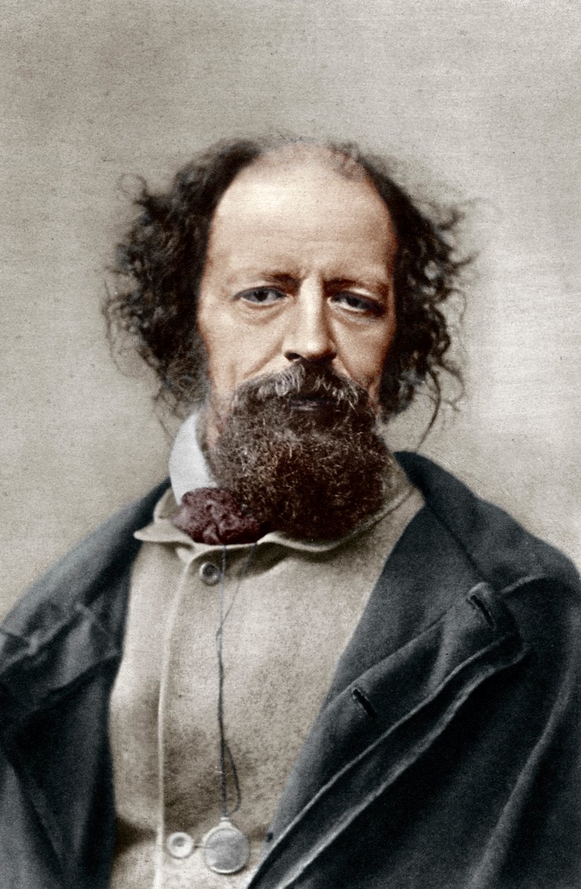 Alfred, Lord Tennyson, Poet Laureate of the United Kingdom, c1867. av London Stereoscopic and Photographic Co