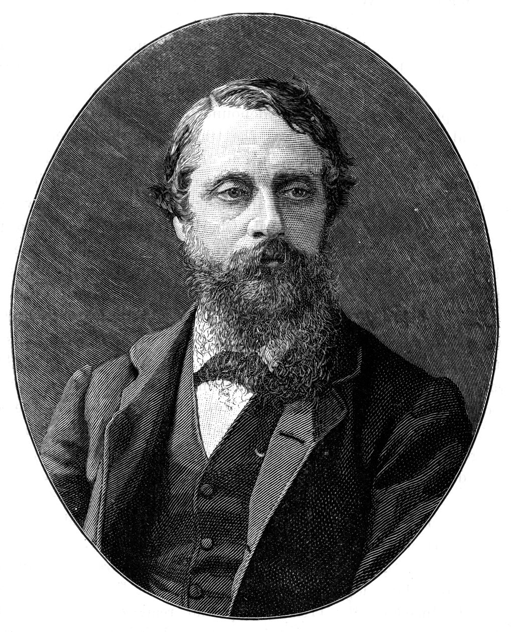 Lord Frederick Cavendish , britisk liberal politiker fra 1800-tallet, 1900. av London Stereoscopic and Photographic Co