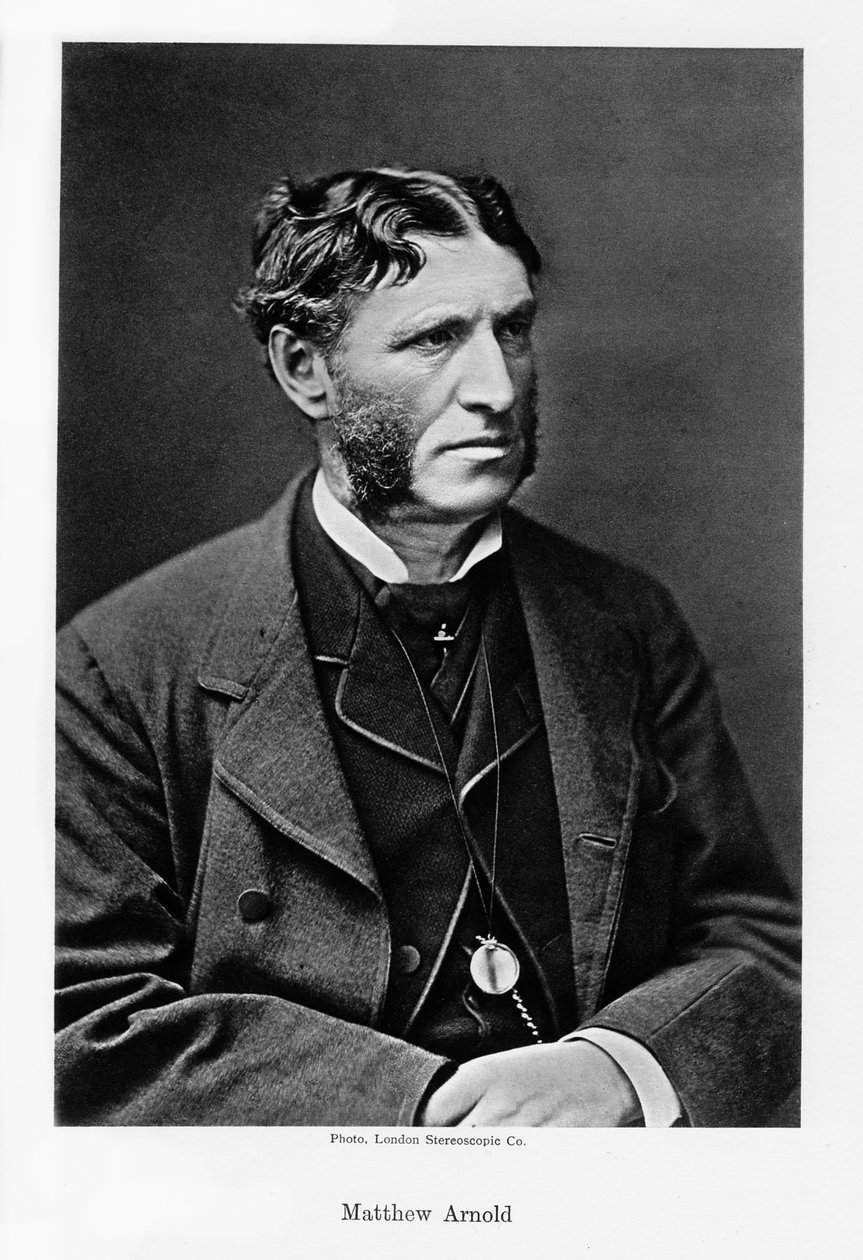 Matthew Arnold , engelsk poet og kulturkritiker, ca 1880-tallet. av London Stereoscopic and Photographic Co