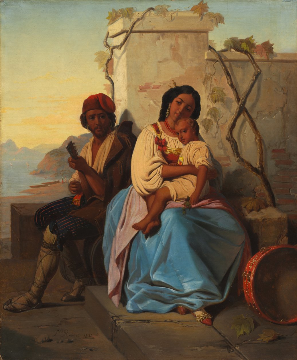 Italiensk scene, ikke datert. av Léopold Robert