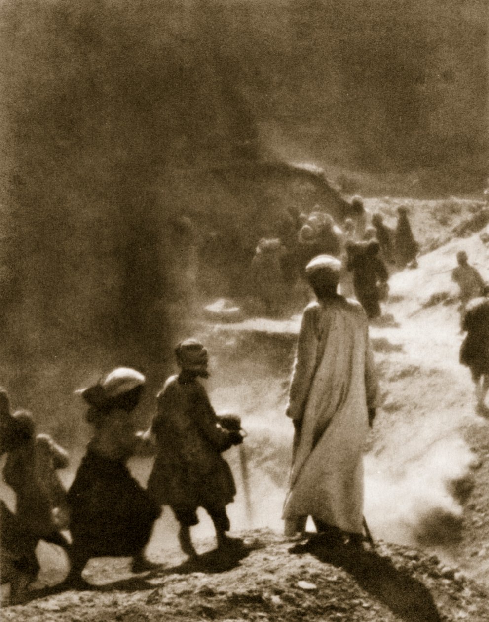 Ved graven til Tutankhamon, 1916 (fotogravyr) av Lord George Carnarvon