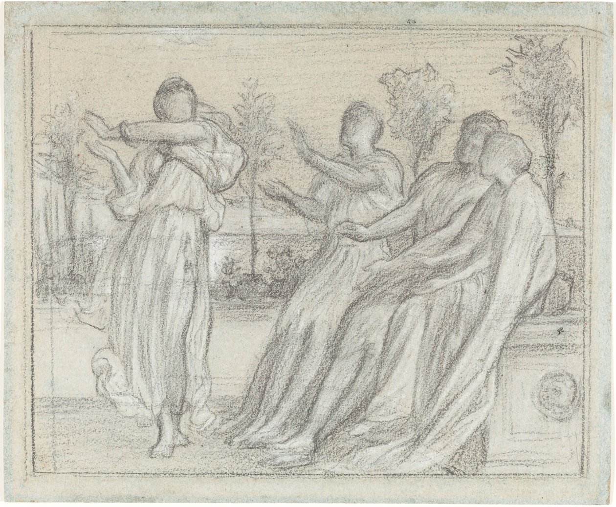 Studie for "Greek Girl Dancing" av Lord Leighton Frederic