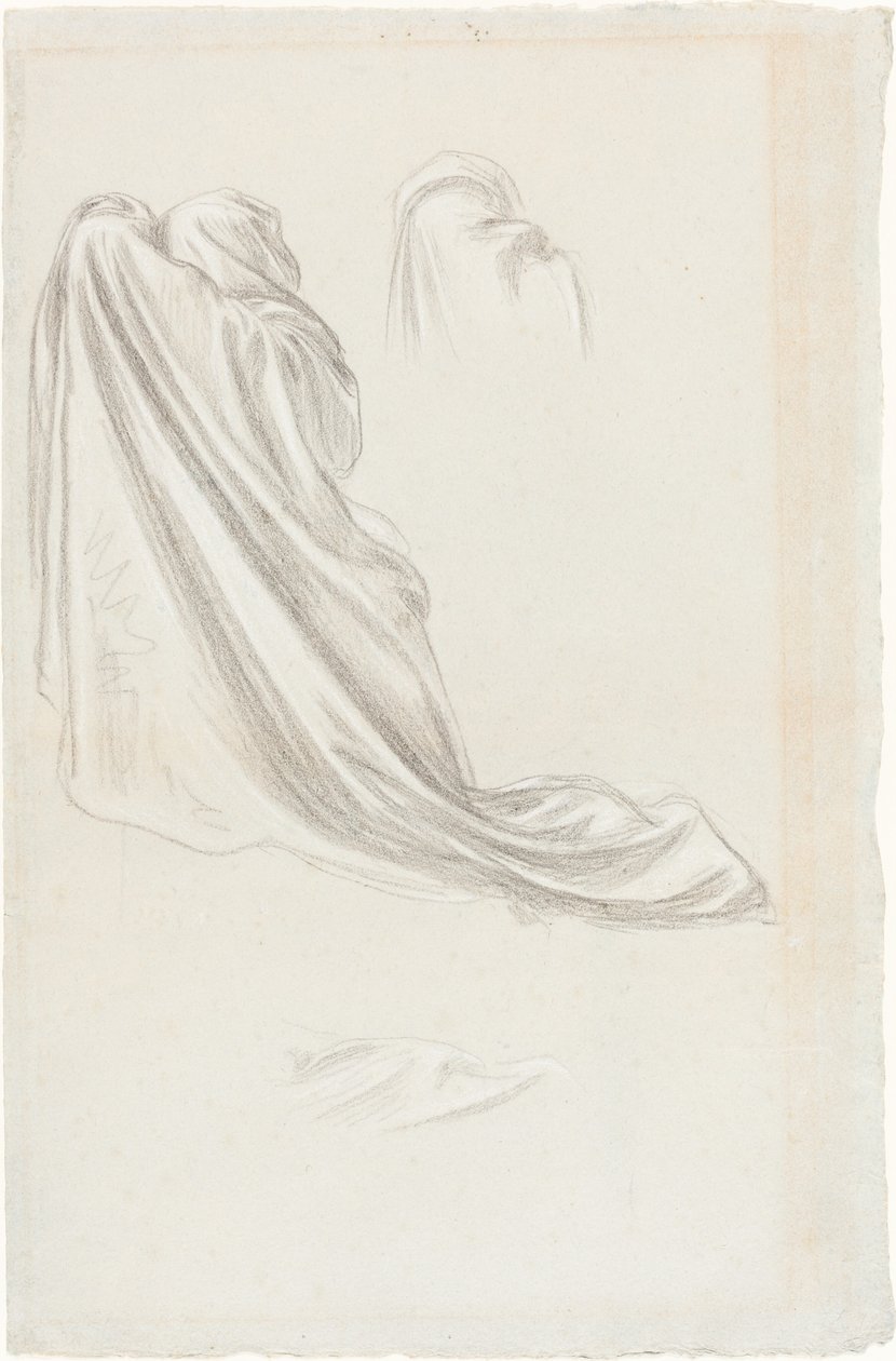 Studie for "De kloke og tåpelige jomfruer" av Lord Leighton Frederic