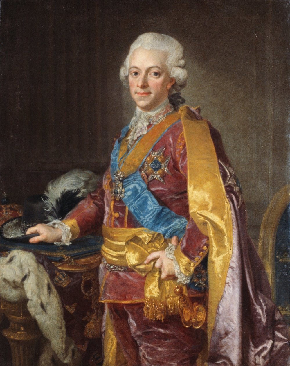 Gustav III, konge av Sverige 1772-1792 av Lorens the Younger Pasch