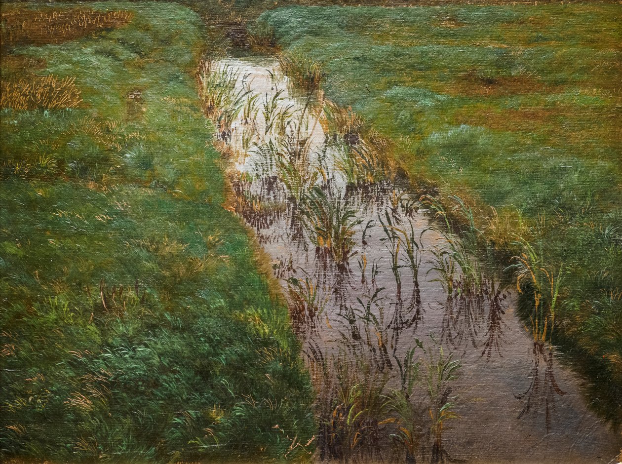 En grøft, ca. 1850 (olje på lerret) av Lorens Frolich