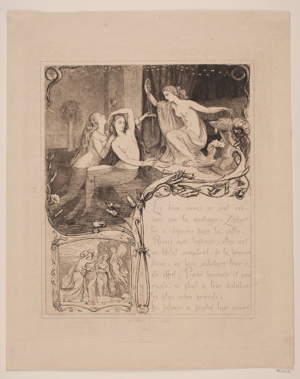 Illustrasjonsnr. 7 til "Cupid and Psyche" av Lorenz Frølich