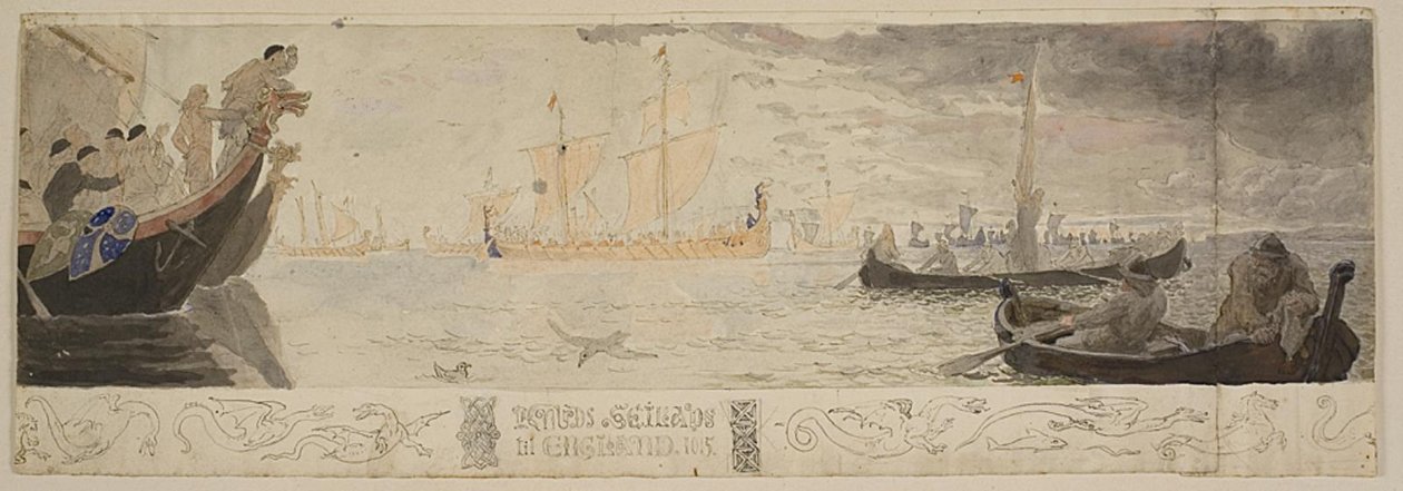 Knuts reise til England 1015 av Lorenz Frølich