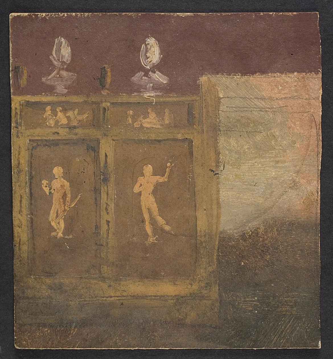 Veggdekorasjoner for Valhøj 1838/1839 av Lorenz Frølich