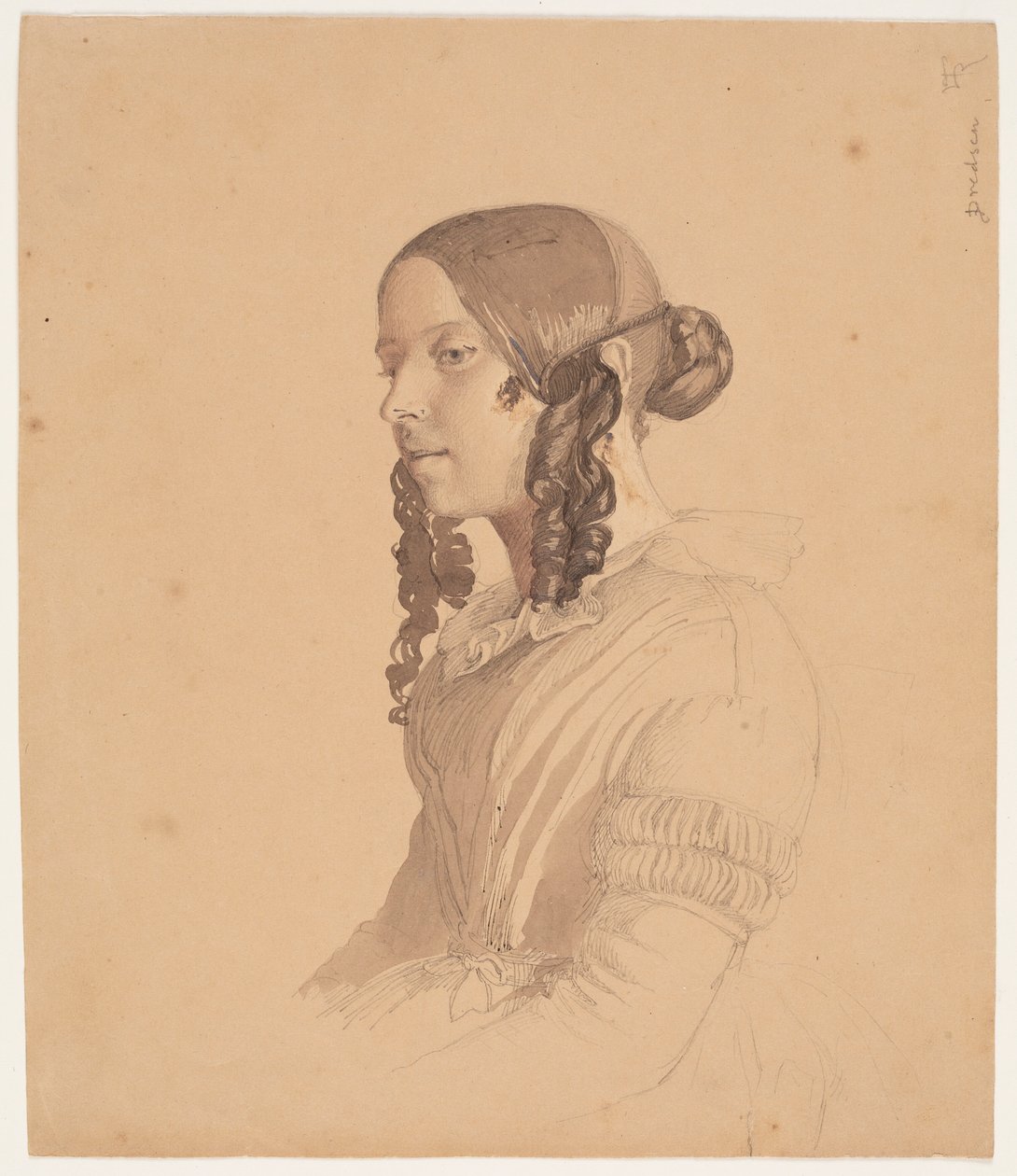 Kvinneportrett (Helene v. Germadt) av Lorenz Frølich
