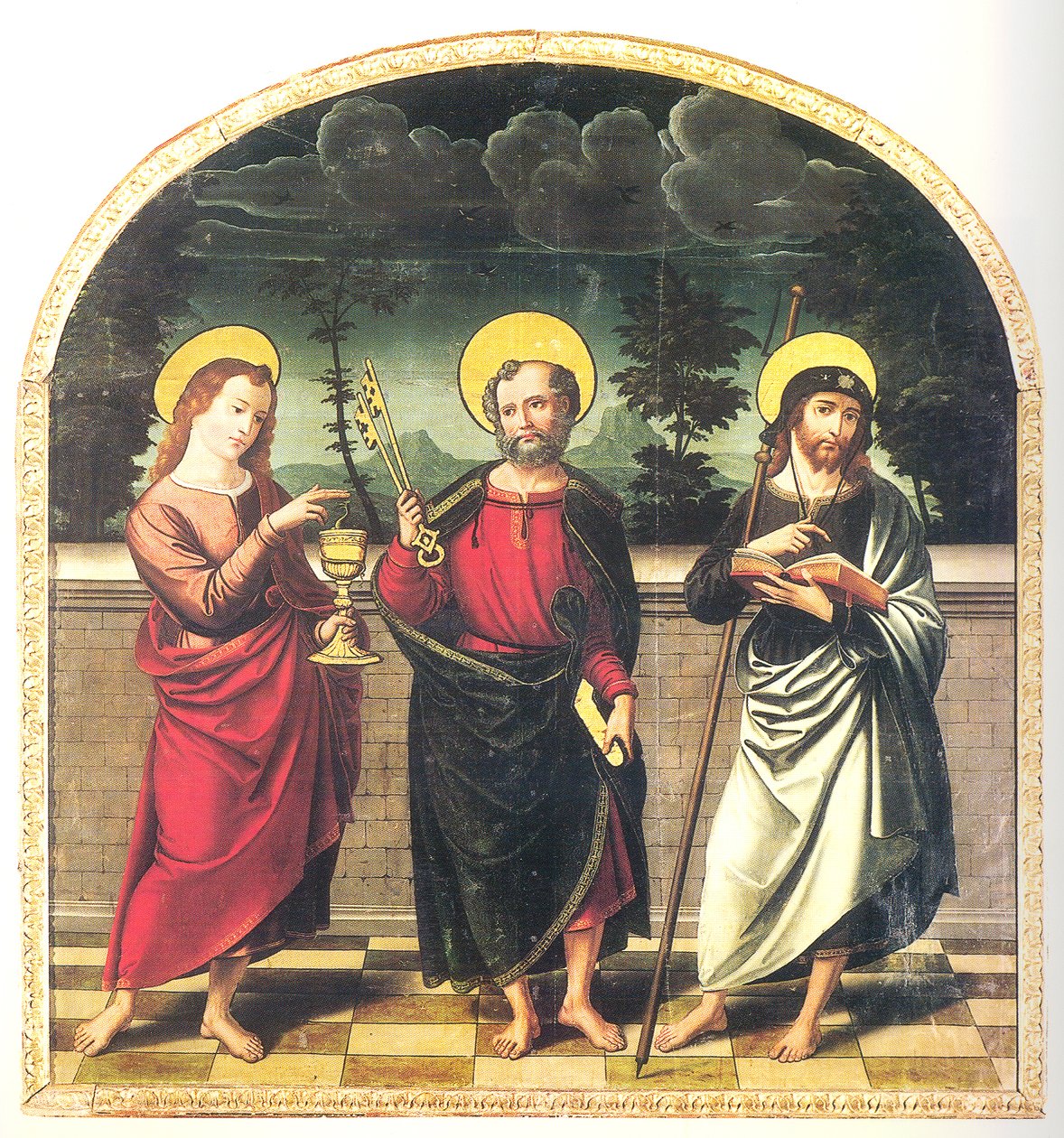 San Pedro, Santiago el Mayor und San Juan Evangelista, Kloster der Dominikanerinnen von Sancti Spiritu el Real, Toro (Zamora) von Lorenzo de Ávila