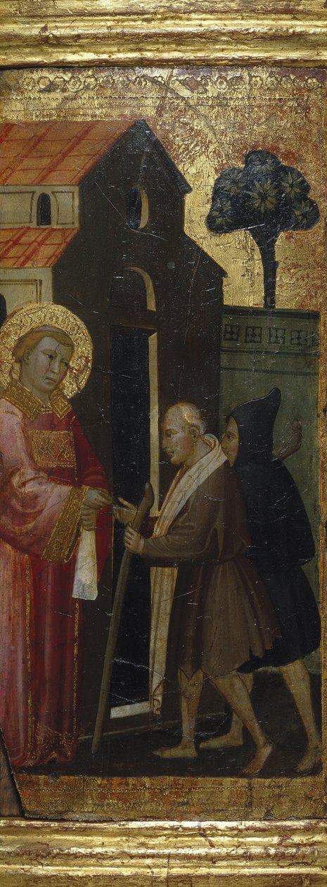 Saint Lawrence distribuerer almisser til de fattige av Lorenzo di Niccolò