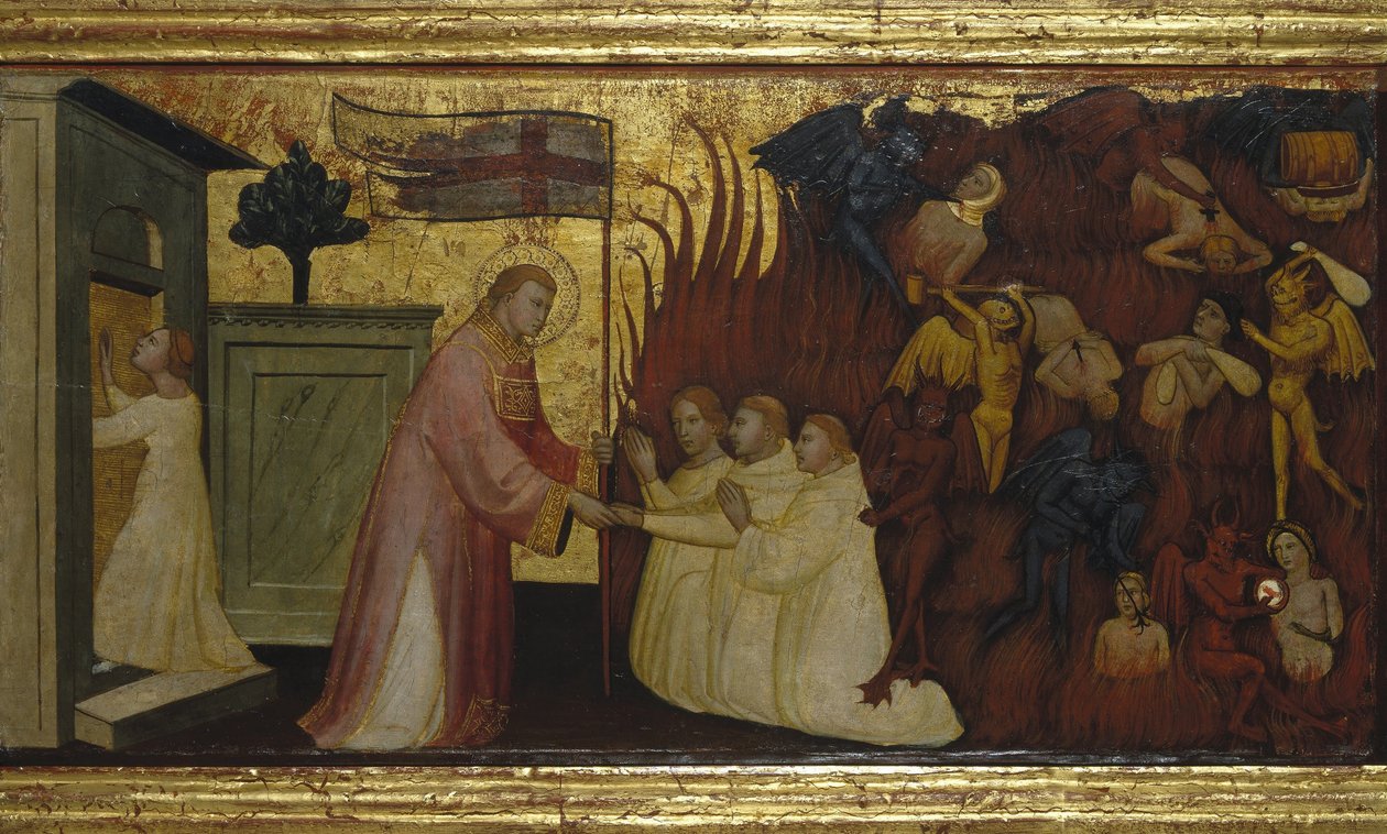 Saint Lawrence frigjør sjeler fra skjærsilden av Lorenzo di Niccolò