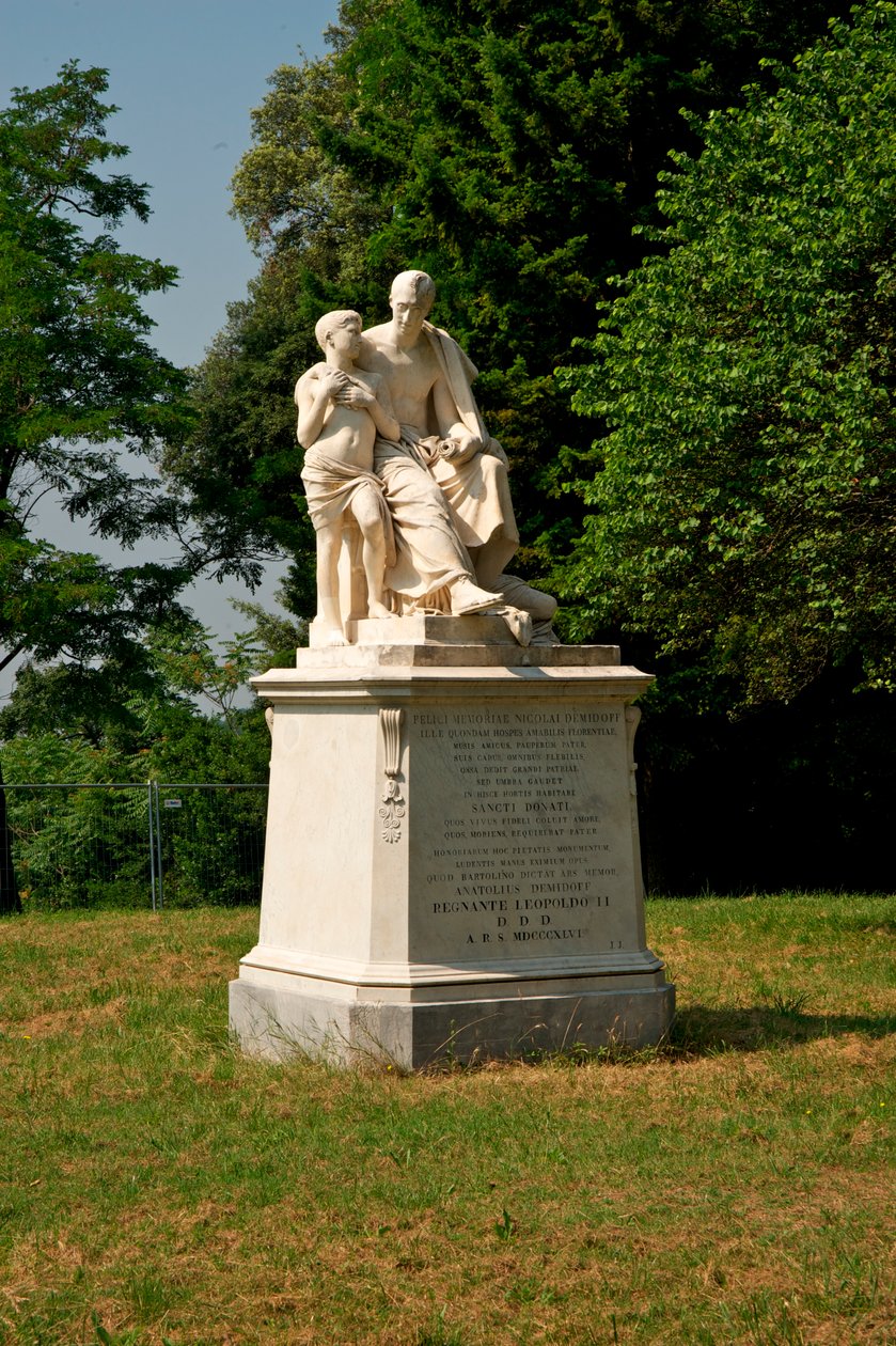 Monument til Nicola Demidoff, 1846 av Lorenzo Bartolini