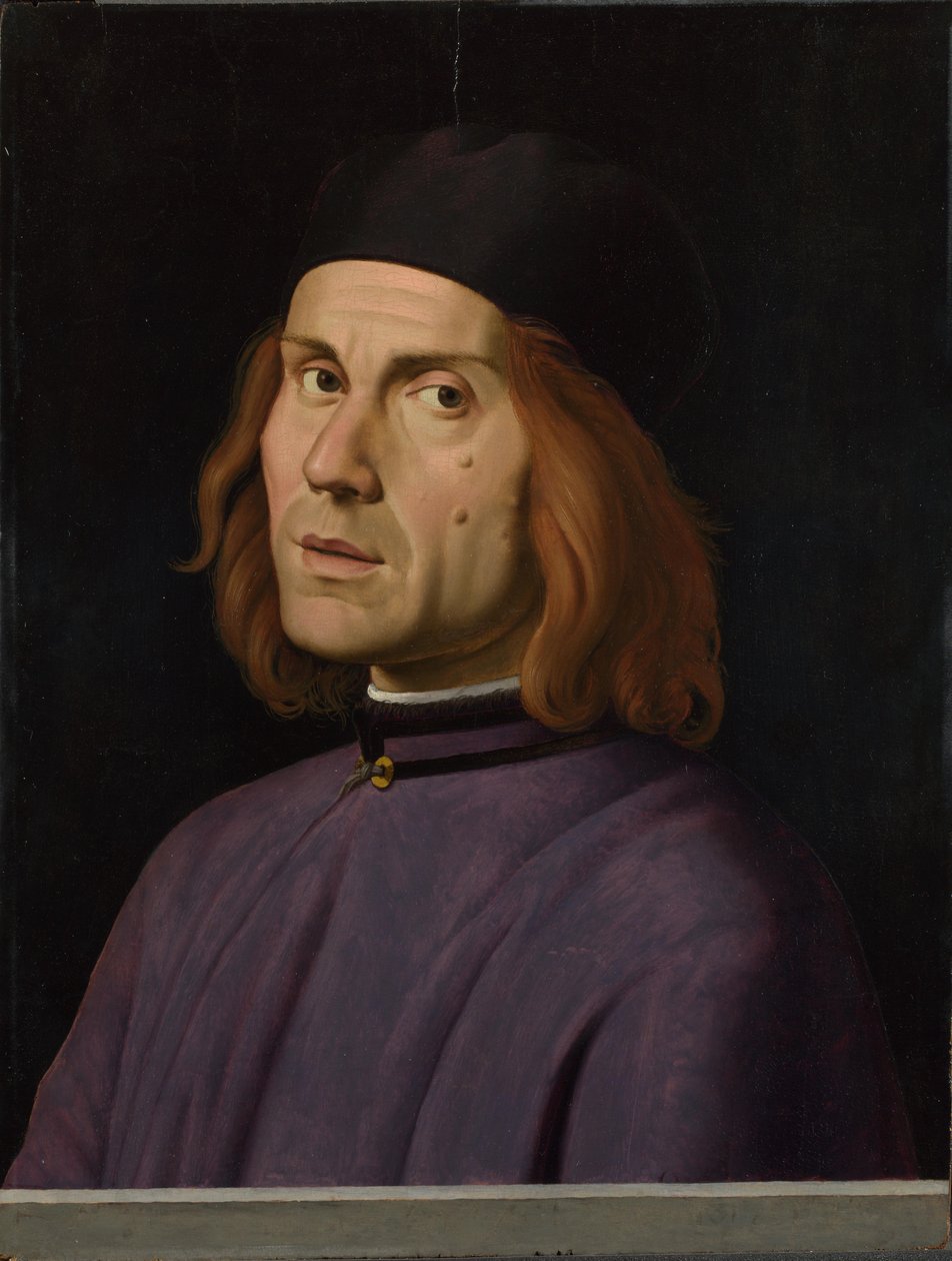 Portrett av Battista Fiera av Lorenzo Costa