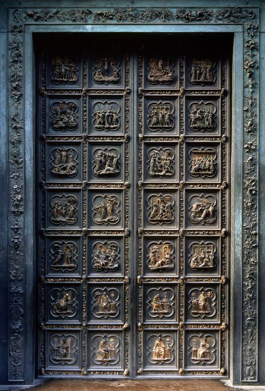North Doors of the Baptistery of San Giovanni, 1403-24 (bronse) av Lorenzo Ghiberti