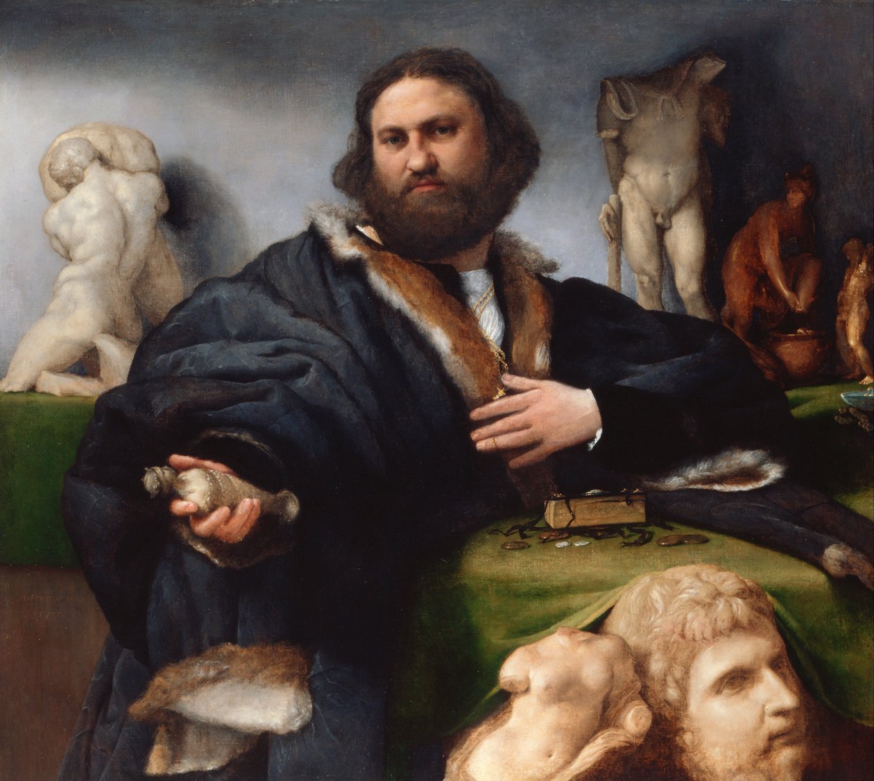 Andrea Odoni (1488-1545) av Lorenzo Lotto