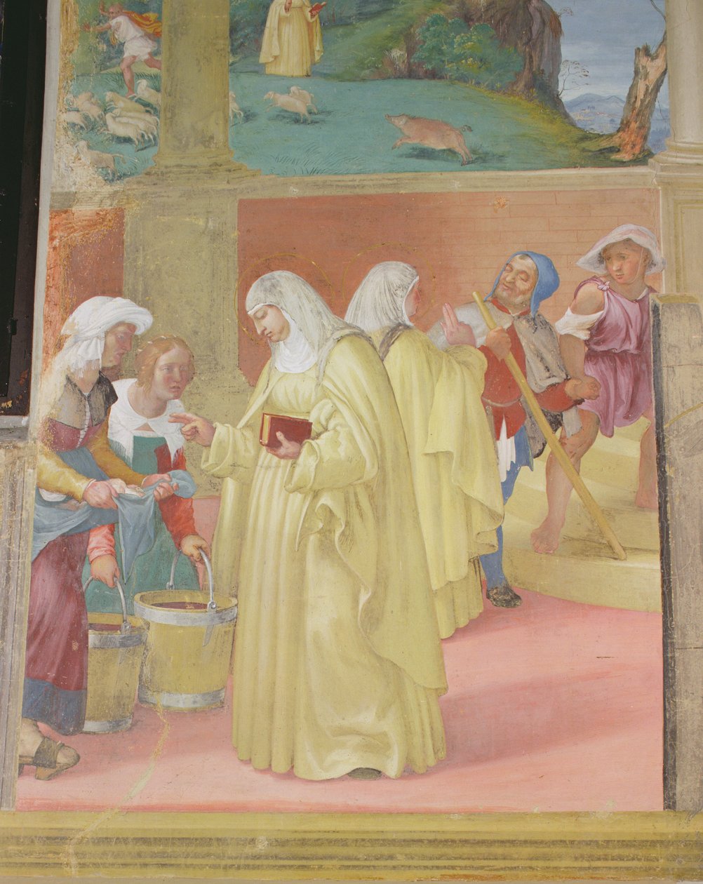 St. Brigidas velsignelser, 1524 av Lorenzo Lotto