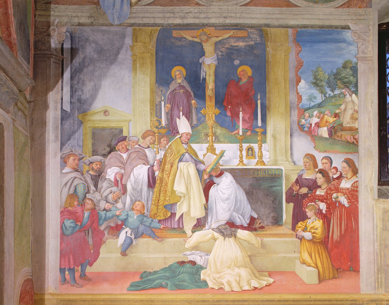 Saint Brigidas klær, 1524 av Lorenzo Lotto