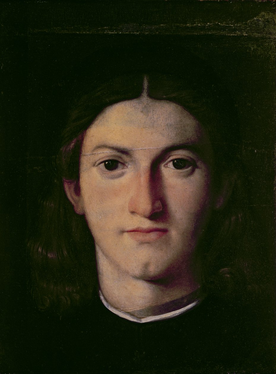 Portrett av en ung mann, 1505 (panel) av Lorenzo Lotto