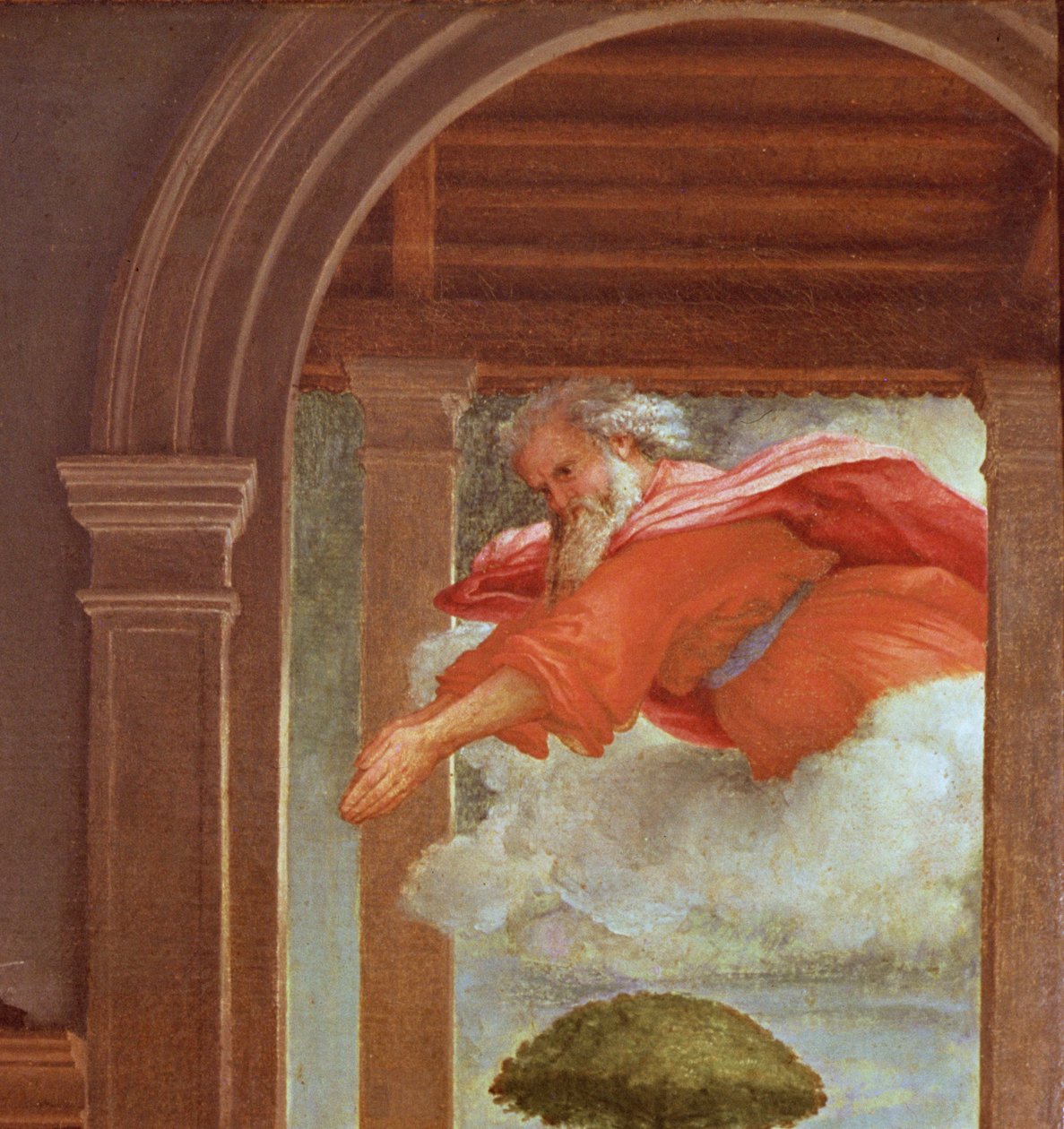 Bebudelsen, ca. 1534-35 (detalj av 215996) av Lorenzo Lotto