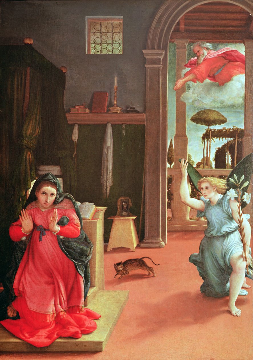 Bebudelsen, ca. 1534-35 av Lorenzo Lotto