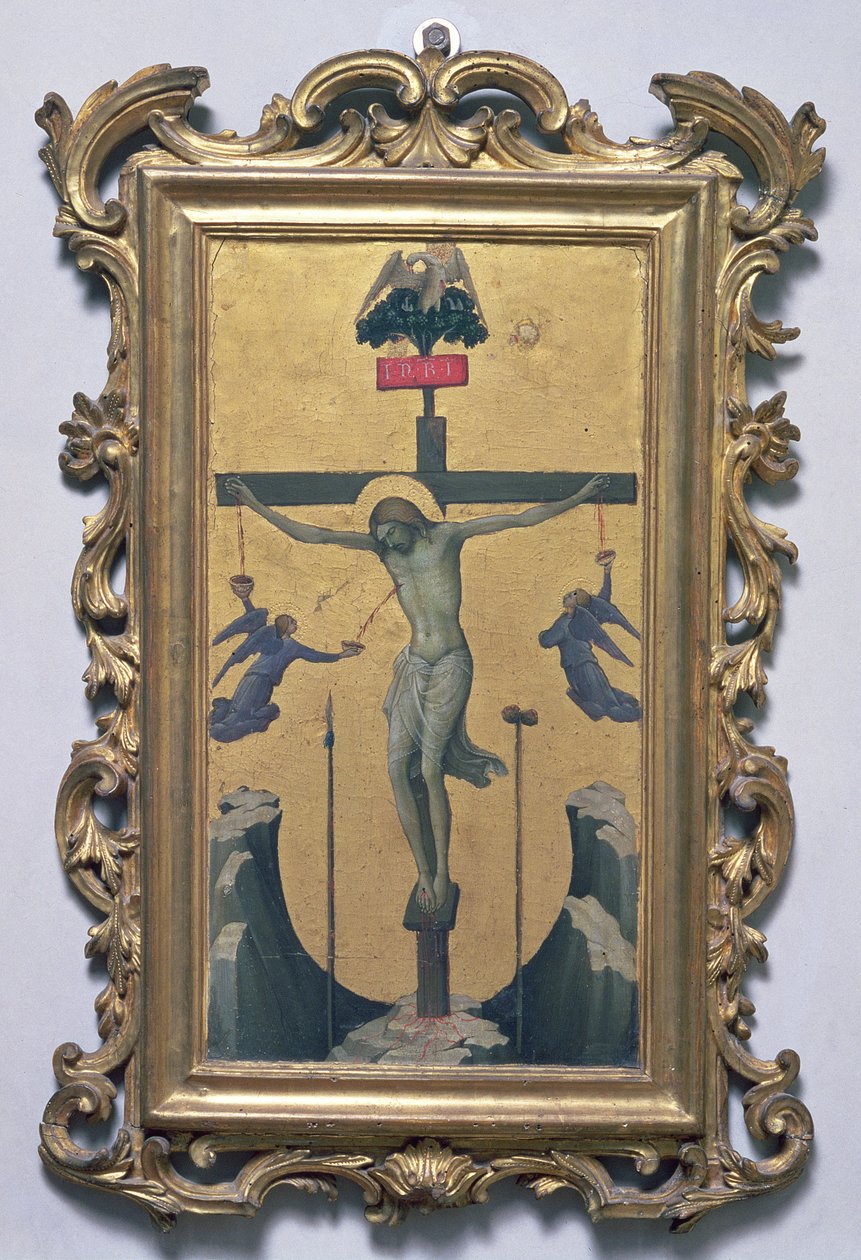 Korsfestelse (tempera på panel) av Lorenzo Monaco