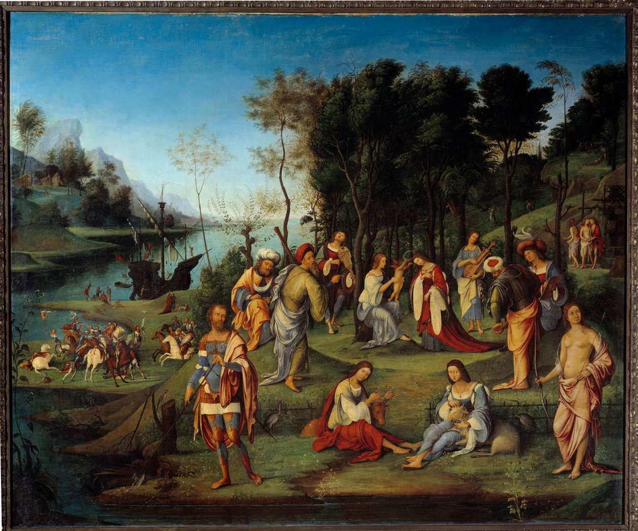 Allegori av domstolen i Isabella d