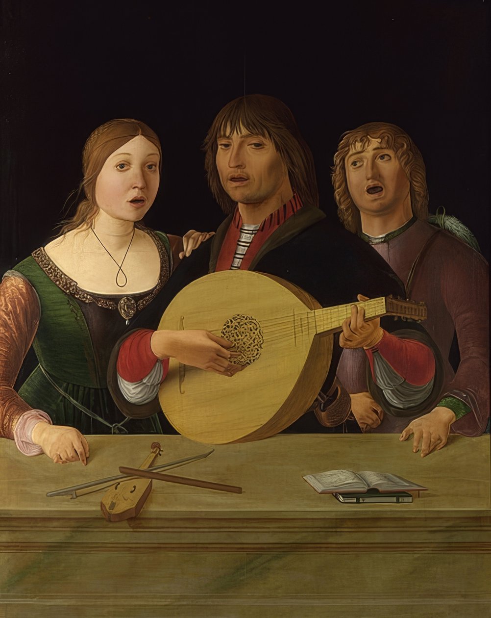 En konsert. Rundt 1485-95 av Lorenzo Costa