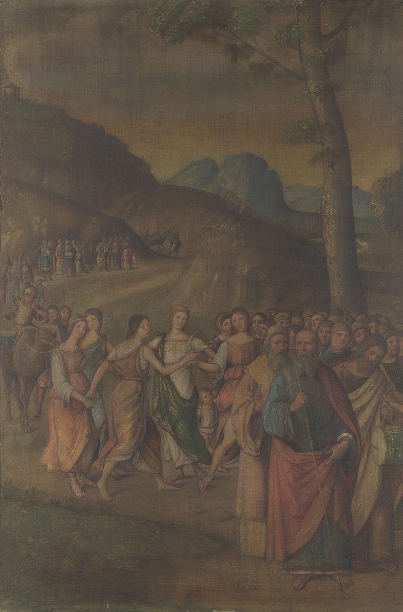 The Dance of Miriam fra historien om Moses, etter 1508 av Lorenzo Costa