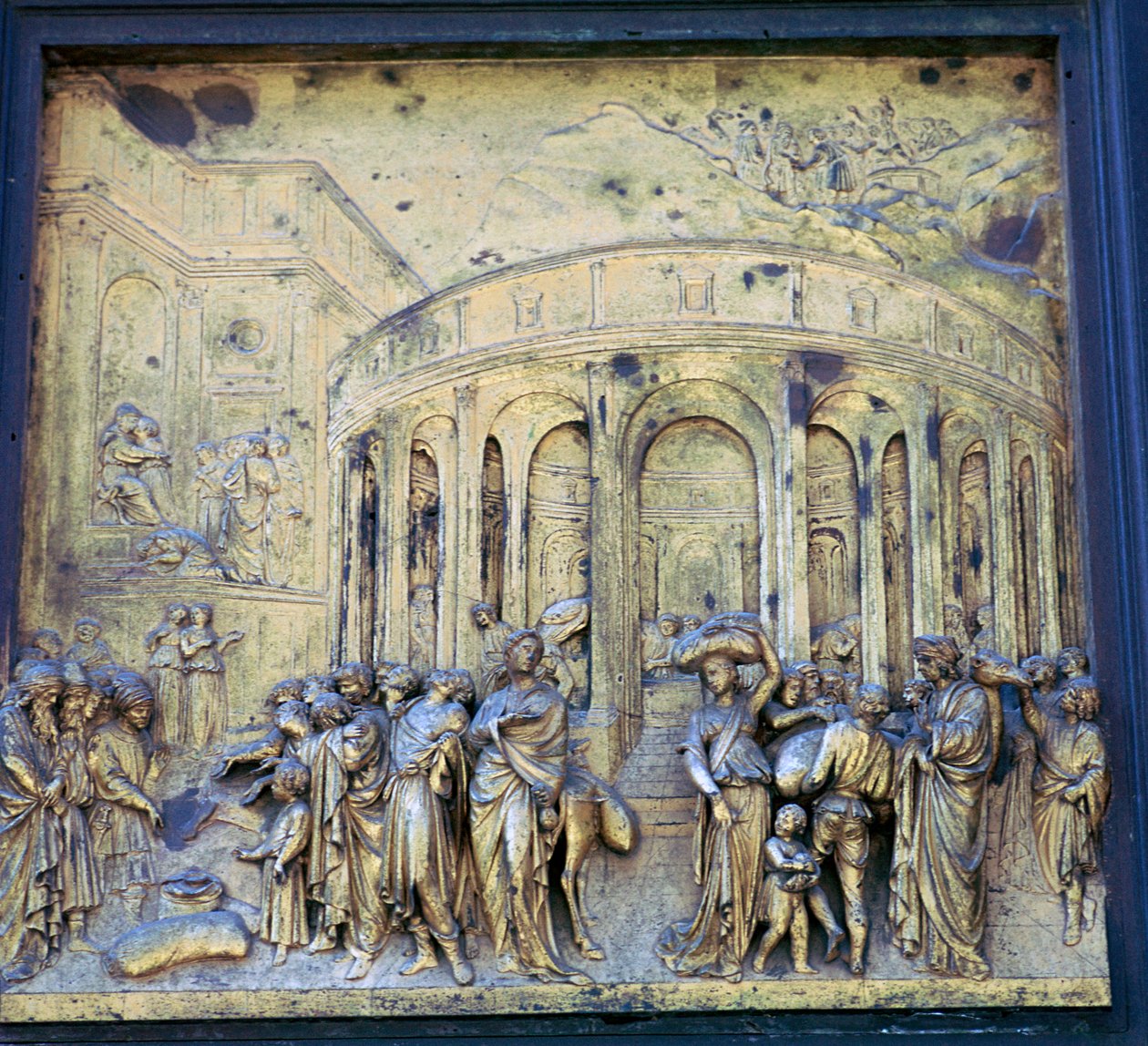 Detalj av Paradisets dører, 1400-tallet av Lorenzo Ghiberti