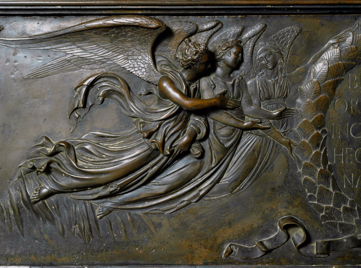 To engler, detalj av relikvieskrinet til St. Zenobe. (Bronse relieff, 1432-1442) av Lorenzo Ghiberti